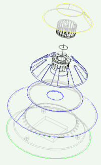 Conçu sur logiciel 3D